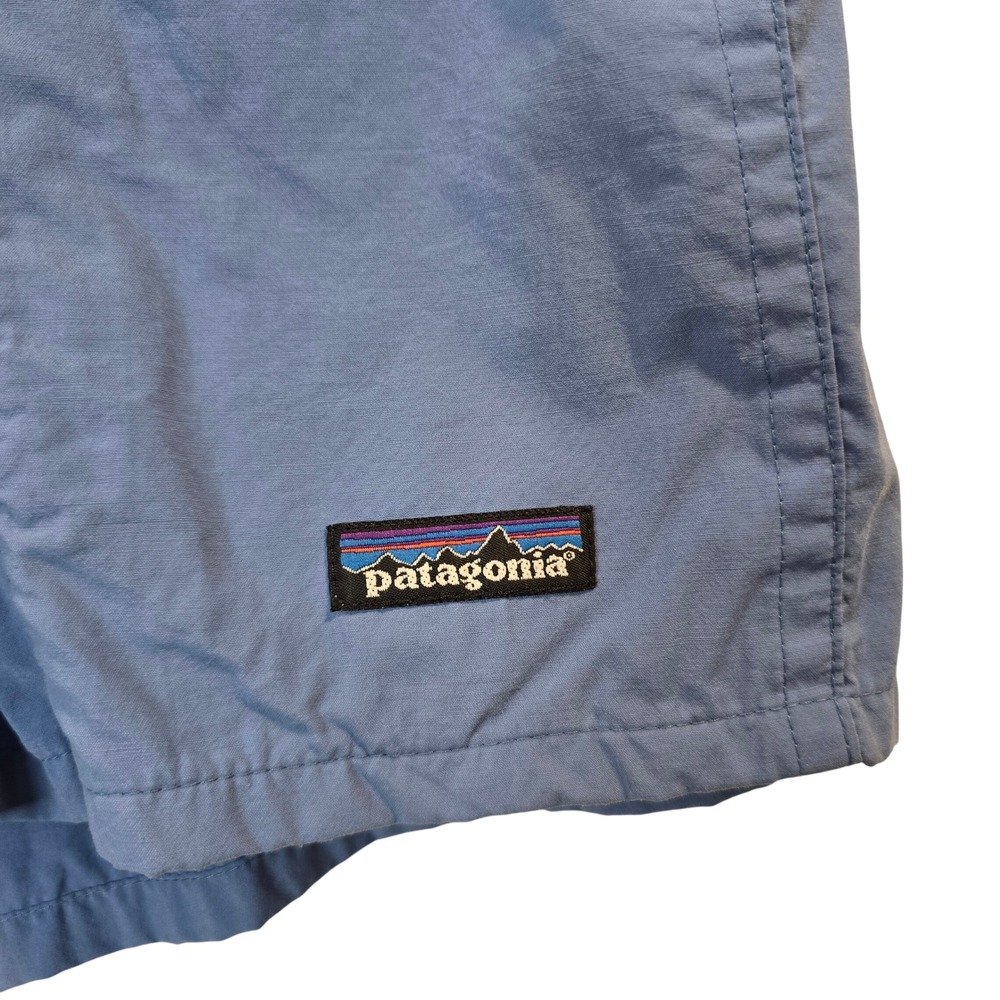 Patagonia Baggies Shorts Women Small Blue Elastic Waist Mesh Liner Pockets - Picture 3 of 6